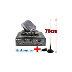 Statie Radio CB STORM Discovery IV Autosquelch + Antena Radio CB ML70 cu Magnet 145PL