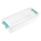 Cutie Depozitare, Transparentă, Plastic, Capacitate 1.2L, Sistem Blocare, Oem