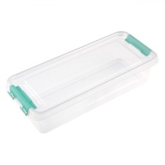 Cutie Depozitare, Transparentă, Plastic, Capacitate 1.2L, Sistem Blocare