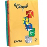 Carton color 160g/mp, A4 asortat 5 culori intense FAVINI