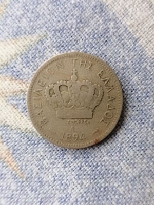 MONEDA 20 LEPTA 1894. GRECIA foto