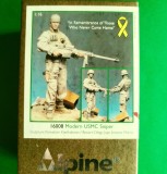 Kit MODERN USMC SNIPER Firma ALPINE MINIATURES Cod 16008 Scara 1/16 DIORAMA FIGURINA RAȘINĂ HOBBY WWII SOLDAȚI AMERICANI DIORAMA MACHETA