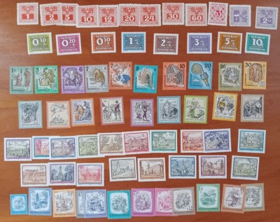 AUSTRIA -&amp;#039;&amp;#039; 6SERII-UZUALE Complete vechi&amp;#039;&amp;#039;dif.-MNH NESTAMP. -Calitate EXTRA foto
