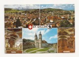 SH1-Carte Postala-ELVETIA , St. Gallen 675 m ,Circulata 1970, Fotografie