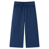 Pantaloni pentru copii cu picioare largi, bleumarin, 104