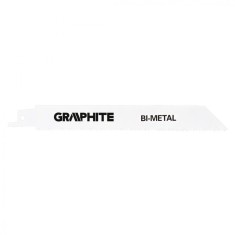 Panza, lama, fierastrau tip sabie, pentru lemn, metal, BIM, 10/14 TPI, set 2 buc, 150 mm, Graphite