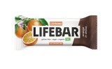 Baton Lifebar Portocale cu Ciocolata Bio 40g - Vegan, Fara Gluten, Raw