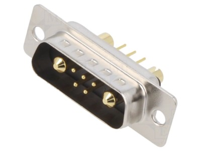 Conector D-Sub 7 pini THT pentru PCB foto