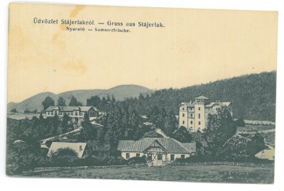 1437 - ANINA, Caras-Severin, Panorama, Romania - old postcard - used - 1908 foto