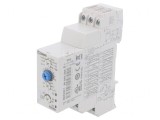 Timer 0,1s-100h DPDT 24-240VAC/VDC 250VAC 8A IP20