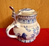 HALBA DIN PORTELAN- MARCAJ K&Uuml;HR- HANDARBEIT H15CM