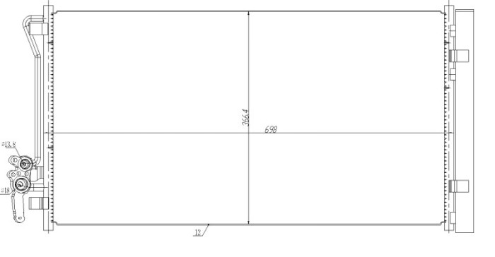 NRF 350479 EASY FIT Condensator, climatizare