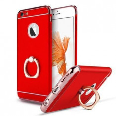 Husa pentru Apple iPhone 6 Plus / 6S Plus, GloMax 3in1 Ring PerfectFit, Red