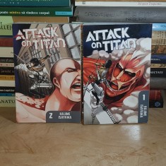 HAJIME ISAYAMA - ATTACK ON TITAN ( VOL. 1 + VOL. 2 ) , 2012 ( MANGA ) *