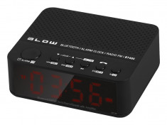 Radio cu Ceas Multifunctional Blow cu Bluetooth, Afisaj LCD, Alarma, USB, MicroSD, AUX Jack, Difuzor si Functie de Apeluri Telefonice foto