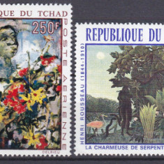 DB1 Pictura Africana N ' Diaye si Rousseau Ciad 4 v. MNH