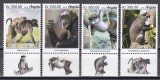 Angola 2019 - Maimuțe, Serie cu Tapsuri, MNH