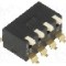 Intrerupator DIP, 2 pozitii, montare SMT, 4 sectiuni, DIPTRONICS - EPM-04-V