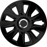 Set capace roti auto Cridem Stratos RC 4buc - Negru/Crom - 16&#039;&#039; Garage AutoRide