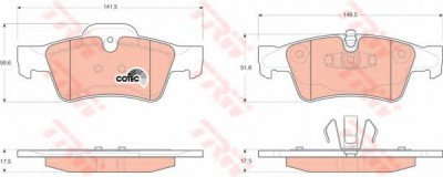 Set placute frana,frana disc MERCEDES R-CLASS (W251, V251) (2006 - 2016) TRW GDB1643 foto