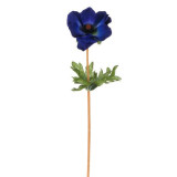 Fir floare albastra decorativa artificiala,plastic,40 cm, Oem