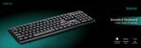 TASTATURA SPACER USB, 104 taste, anti-spill, black, &amp;quot;SPKB-520&amp;quot; (timbru verde 0.8 lei)