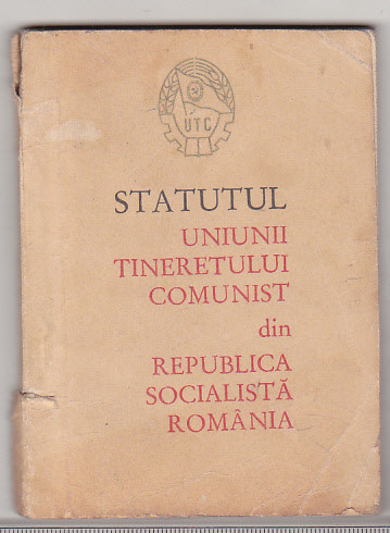 bnk div Statutul UTC din RSR - editia 1966