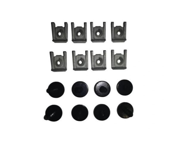 Set cleme fixare scut cutie viteze BMW Seria 1 (E81/E82/E87/E88), 09.2004-10.2013; Seria 3 (E90/E91, E92/93), 2004-2013, X1 (E84), 2009-2015; Toyota
