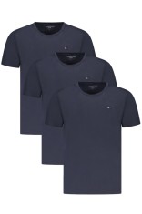 Tommy Hilfiger, Set 3 tricouri barbati, cu mini logo, Regular fit, bleumarin, S foto