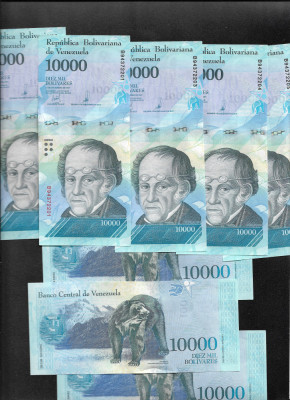 Venezuela 10000 10 000 bolivari bolivares 2017 aunc unc pret pe bucata foto