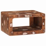 VidaXL Mese de noptieră 45 x 30 x 24 cm Lemn masiv reciclat