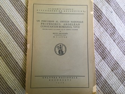 Un precursor al unității naționale - profesorul ardelean Constantin Romanul Vivu foto