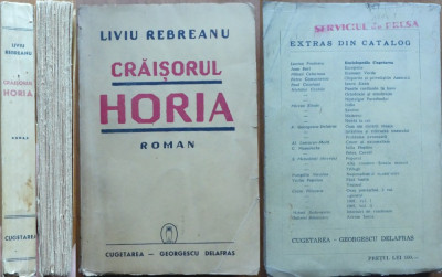 Liviu Rebreanu , Craisorul Horia , roman , 1940 foto