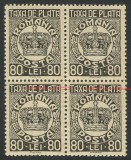 EROARE ROMANIA BLOCx4 cu filigran TAXA DE PLATA -1946 / 1947 MNH