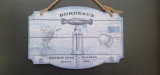 Tablou decorativ Bordeaux pentru bar sau restaurant, 39x26 cm, lemn