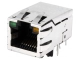 Soclu RJ45 Ecranat PoE cu LED 8p8c