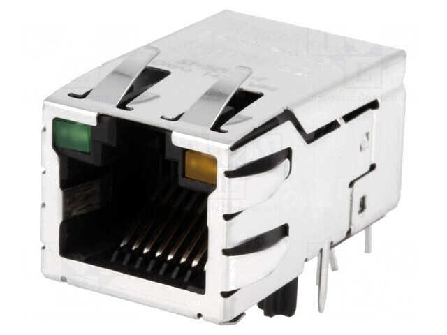 Soclu RJ45 Ecranat PoE cu LED 8p8c