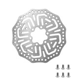 Disc fr&acirc;nă spate 140 mm compatibil Kugoo G2 Pro/M4 Pro, cu 6 șuruburi