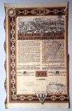 Actiuni Uzinele de Fier Resita 1939, 500 Lei, Imprimeria Nationala, Lot 3 Bucati, Colectie Documente Vechi