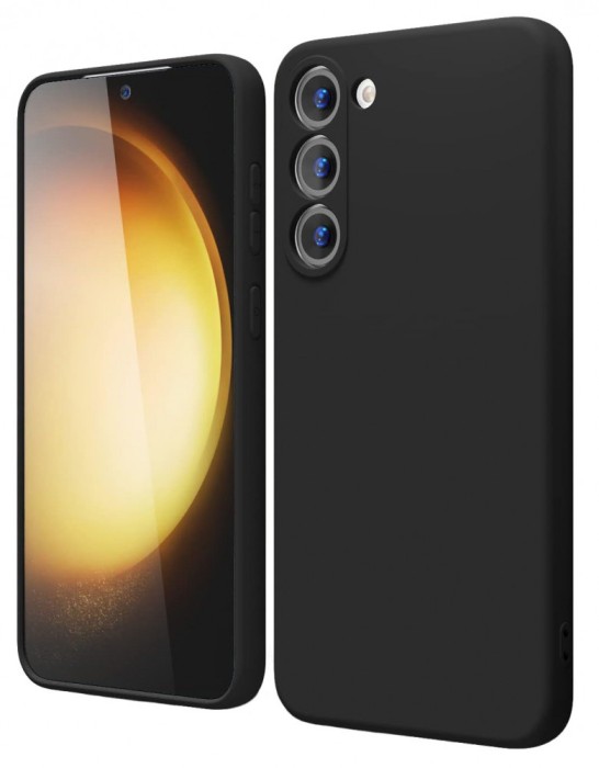 Husa de protectie din Silicon cu Microfibra la interior compatibila Samsung Galaxy A35 5G, Negru