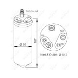 Uscator condensator aer conditionat Fiat Punto (188) Nrf 33152