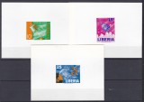 DB1 Cosmos Telecomunicatii Sateliti Liberia 1964 3 SS NDT MNH
