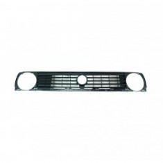 Grila radiator VW Golf 2 (19E/1G), 1983-1992, negru, Pentru modele cu 2 faruri, 191853653C, 953405-3