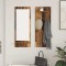vidaXL Răcător de paltoane montat pe perete Lemn vechi 70 x 10 x 90 cm