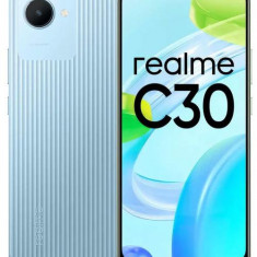 Telefon Mobil Realme C30, Procesor Unisoc Tiger T612, IPS LCD 6.5inch, 3GB RAM, 32GB Flash, Camera 8 MP, Wi-Fi, 4G, Dual SIM, Android (Albastru)
