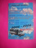 HOPCT 11632 AGENTIA LYK S.R.L. MICROBUZE-BOTOSANI-CONSTANTA-MANGALIA- CALENDAR DE BUZUNAR -2005 / 2006 - ROMANIA-NECIRCULATA
