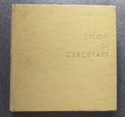 Gheorghe Focșa (coord.) - Studii și cercetări (Muzeul Satului, 1970) foto