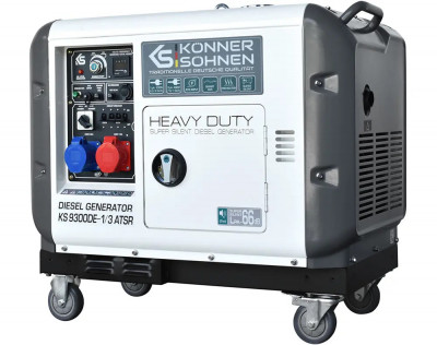 SH - Generator de curent 7.5 kW diesel - Heavy Duty - insonorizat - Konner &amp;amp; Sohnen - KS-9300DE-1/3-ATSR-Super-Silent foto