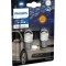 Set 2 becuri led auto Galben PY21W Philips Ultinon Pro3100 SL semnalizare