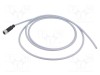 Conector HARTING M12 mamă 5 pini drept cod A cu cablu 2m PVC